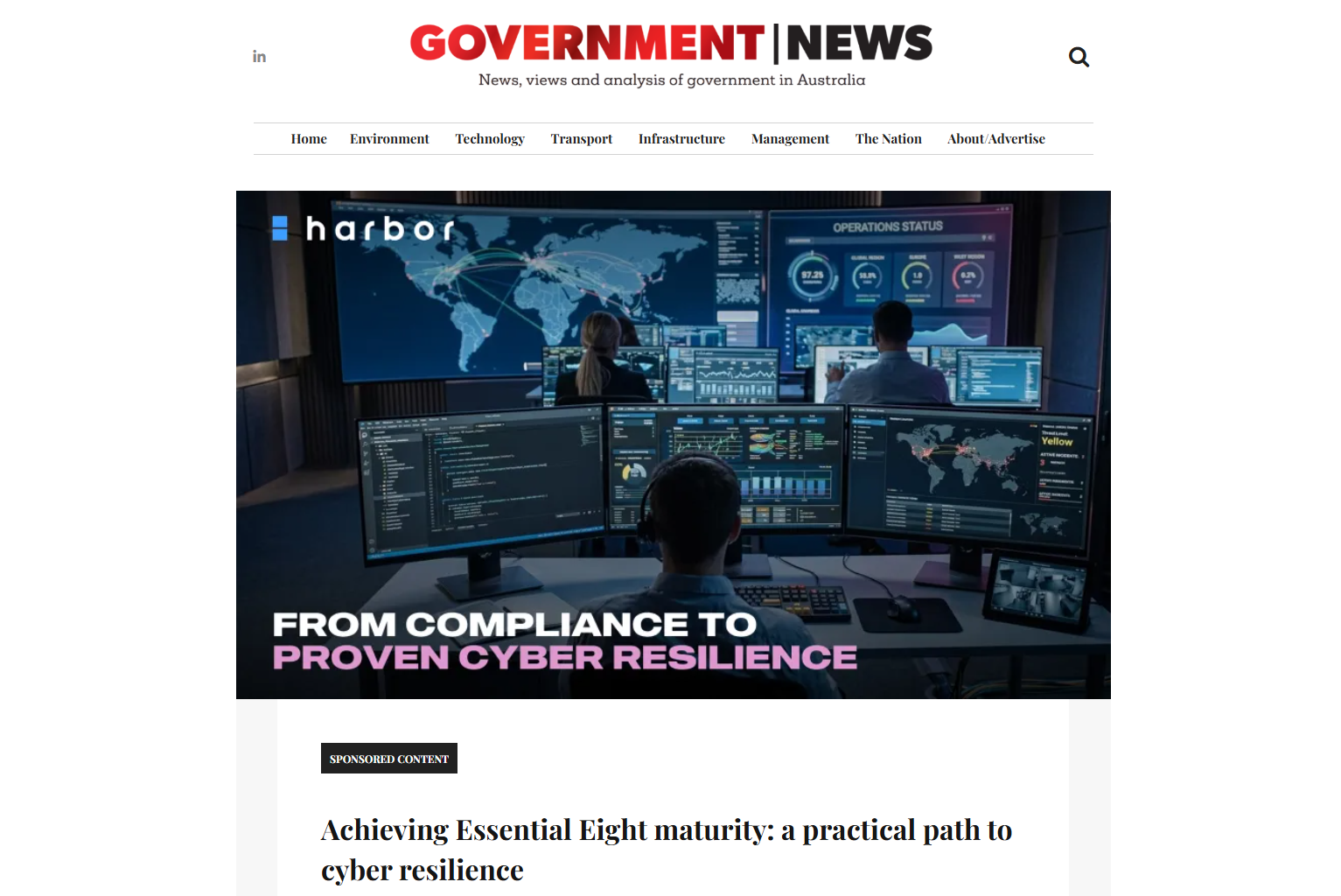 GovNews Essential Eight article